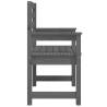 Grey Garden Chairs Set of 2 - Solid Pine Wood - Hipomarket