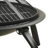 2-in-1 Fire Pit & BBQ - 56x56 Steel Outdoor Heater