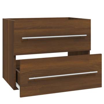 Sink Cabinet Brown Oak 60x38.5 cm - Stylish Storage Solution