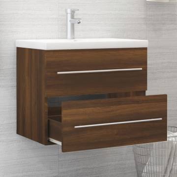 Sink Cabinet Brown Oak 60x38.5 cm - Stylish Storage Solution