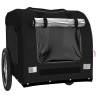 Pet Bike Trailer - Durable Black Oxford Fabric & Iron