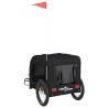 Pet Bike Trailer - Durable Black Oxford Fabric & Iron