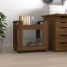 Desk Trolley Brown Oak 60x45x60 cm Engineered Wood Colour brown oak 