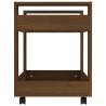 Brown Oak Desk Trolley - Stylish & Practical Storage Solution