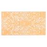 Outdoor Carpet Orange and White 80x150 cm | Hipomarket