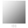 Stylish 50x50 cm Square Glass Wall Mirror | Hipo Market