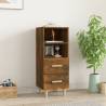 Stylish Smoked Oak Sideboard - 34.5x34x90 cm