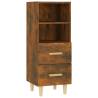 Stylish Smoked Oak Sideboard - 34.5x34x90 cm