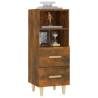 Stylish Smoked Oak Sideboard - 34.5x34x90 cm