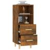 Stylish Smoked Oak Sideboard - 34.5x34x90 cm