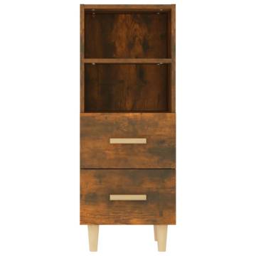 Stylish Smoked Oak Sideboard - 34.5x34x90 cm