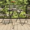 Folding Bistro Table Grey 55x54cm - Durable & Stylish