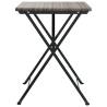 Folding Bistro Table Grey 55x54cm - Durable & Stylish