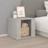 Bedside Table Concrete Grey 41x40x36 cm Engineered Wood Colour concrete grey Quantity in Package 1 