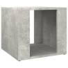 Concrete Grey Bedside Table - Elegant Engineered Wood Design