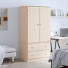 ALTA Wardrobe 90x55x170 cm - Solid Pine Wood Storage