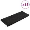 Stair Mats Self-Adhesive 15 pcs - Anthracite | HipoMarket