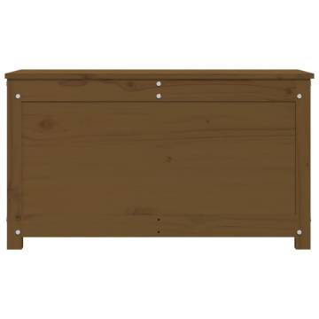 Honey Brown Storage Box - Solid Pine Wood 80x40x45.5 cm