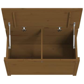 Honey Brown Storage Box - Solid Pine Wood 80x40x45.5 cm