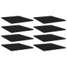 Bookshelf Boards 8 pcs Black 40x50x1.5 cm Engineered Wood Colour black Size 40 x 50 x 1.5 cm Quantity in Package 8 