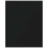 8 pcs Black Bookshelf Boards | Engineered Wood 40x50 cm