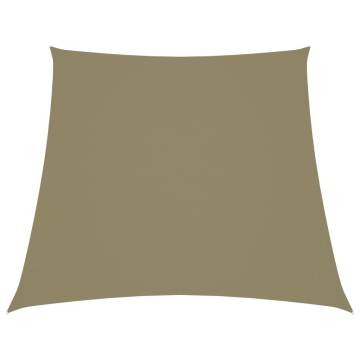 Sunshade Sail Oxford Fabric Trapezium 4/5x4 m Beige - HipoMarket