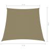 Sunshade Sail Oxford Fabric Trapezium 4/5x4 m Beige - HipoMarket