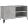 Concrete Grey Record Cabinet - Stylish Vinyl Storage | Hipomarket