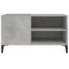 Concrete Grey Record Cabinet - Stylish Vinyl Storage | Hipomarket