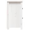 Elegant White Bedside Cabinet - Solid Pine - 40x35x61.5 cm