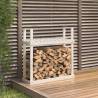 Firewood Rack White 110x35x108.5 cm Solid Wood Pine Colour white pine 