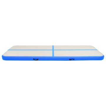 Inflatable Gymnastics Mat with Pump - 500x100 cm Blue PVC