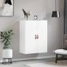 Wall Mounted Cabinet High Gloss White - 69.5x34x90 cm