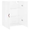 Wall Mounted Cabinet High Gloss White - 69.5x34x90 cm