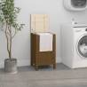 Laundry Box Honey Brown 44x44x76 cm Solid Wood Pine Colour honey brown Size 44 x 44 x 76 cm Quantity in Package 1 