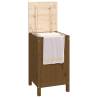 Laundry Box Honey Brown - Solid Pine Wood Storage (44x44x76 cm)