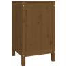 Laundry Box Honey Brown - Solid Pine Wood Storage (44x44x76 cm)