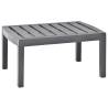 Garden Table Mocha 78x55x38 cm Plastic Colour mocha Quantity in Package 1 