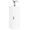 Elegant Wall Mounted Cabinet High Gloss White - Hipomarket UK