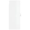 Elegant Wall Mounted Cabinet High Gloss White - Hipomarket UK