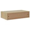 Wall-mounted Drawer Shelf Oak & White - Elegant Storage Solution