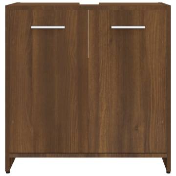 Bathroom Cabinet Brown Oak 60x33x60 cm - Stylish Storage