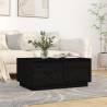 Coffee Table Black 80x50x35 cm Solid Wood Pine Colour black Quantity in Package 1 