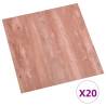 Self-Adhesive PVC Flooring Planks - 20 pcs Red | HipoMarket