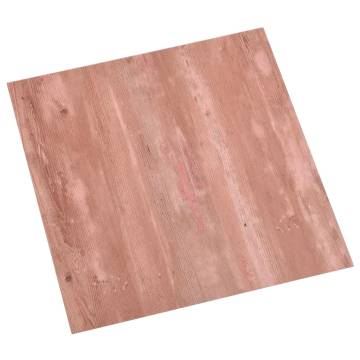 Self-Adhesive PVC Flooring Planks - 20 pcs Red | HipoMarket