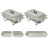 2 Piece Chafing Dish Set - Stainless Steel Cooking Solution