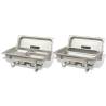 2 Piece Chafing Dish Set - Stainless Steel Cooking Solution