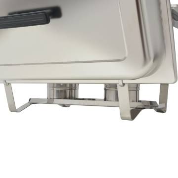 2 Piece Chafing Dish Set - Stainless Steel Cooking Solution