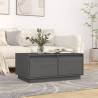 Coffee Table Grey 80x50x35 cm Solid Wood Pine Colour grey Quantity in Package 1 