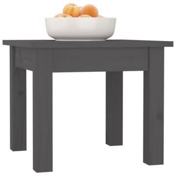 Elegant Grey Coffee Table - Solid Pine Wood 35x35x30 cm